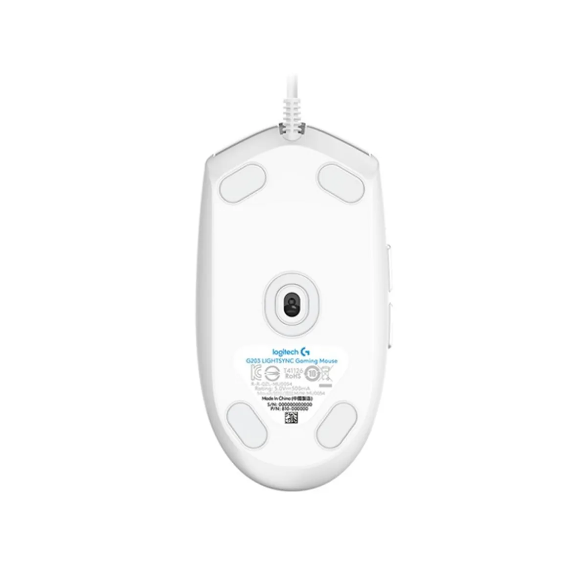 Logitech G203 Lightsync fehér gamer egér #5