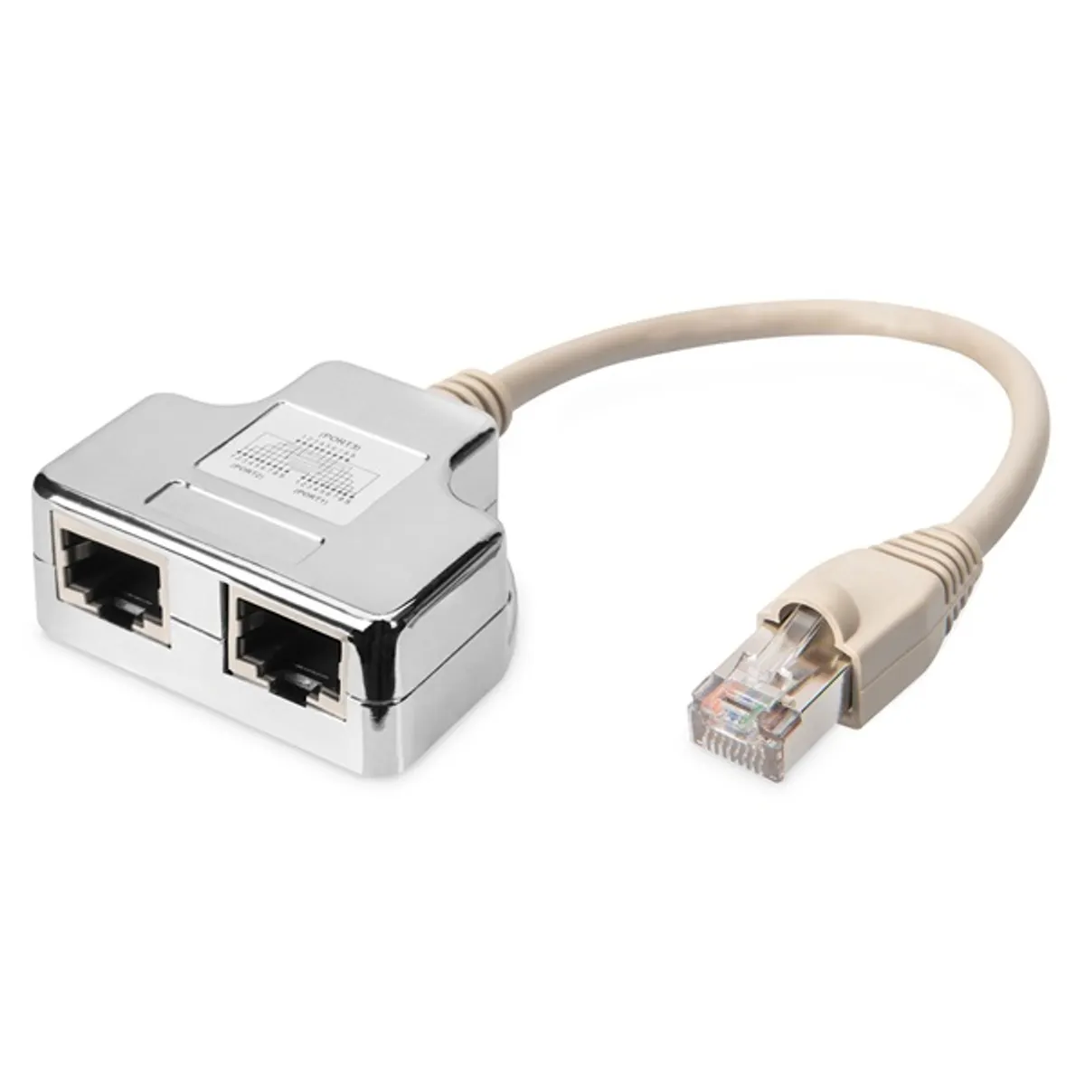 DIGITUS AT-AG CX2 Cat.5e árnyékolt PC-PC RJ45 Y elosztó adapter #1