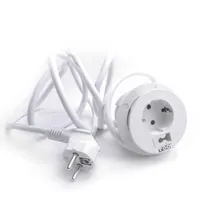 TOO GPS-202-1W IP20, 1x 2P+F, kábelkivezetéssel, fehér asztalba süllyeszthető elosztó #4