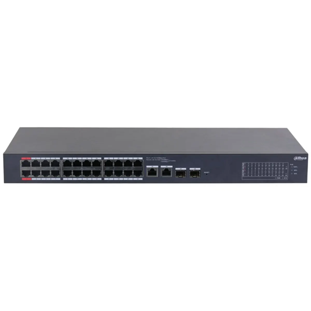 Dahua CS4226-24ET-240 24x10/100 Mbps PoE + 2x1 Gbps RJ-45/SFP Combo Uplink/240W/Cloud Managed PoE Switch #2
