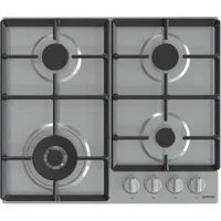 Gorenje GW641EX inox, beépíthető, gáz, főzőzóna: 3 +1 wok égőfej, beépíthető méret: 56cm, főzőlap