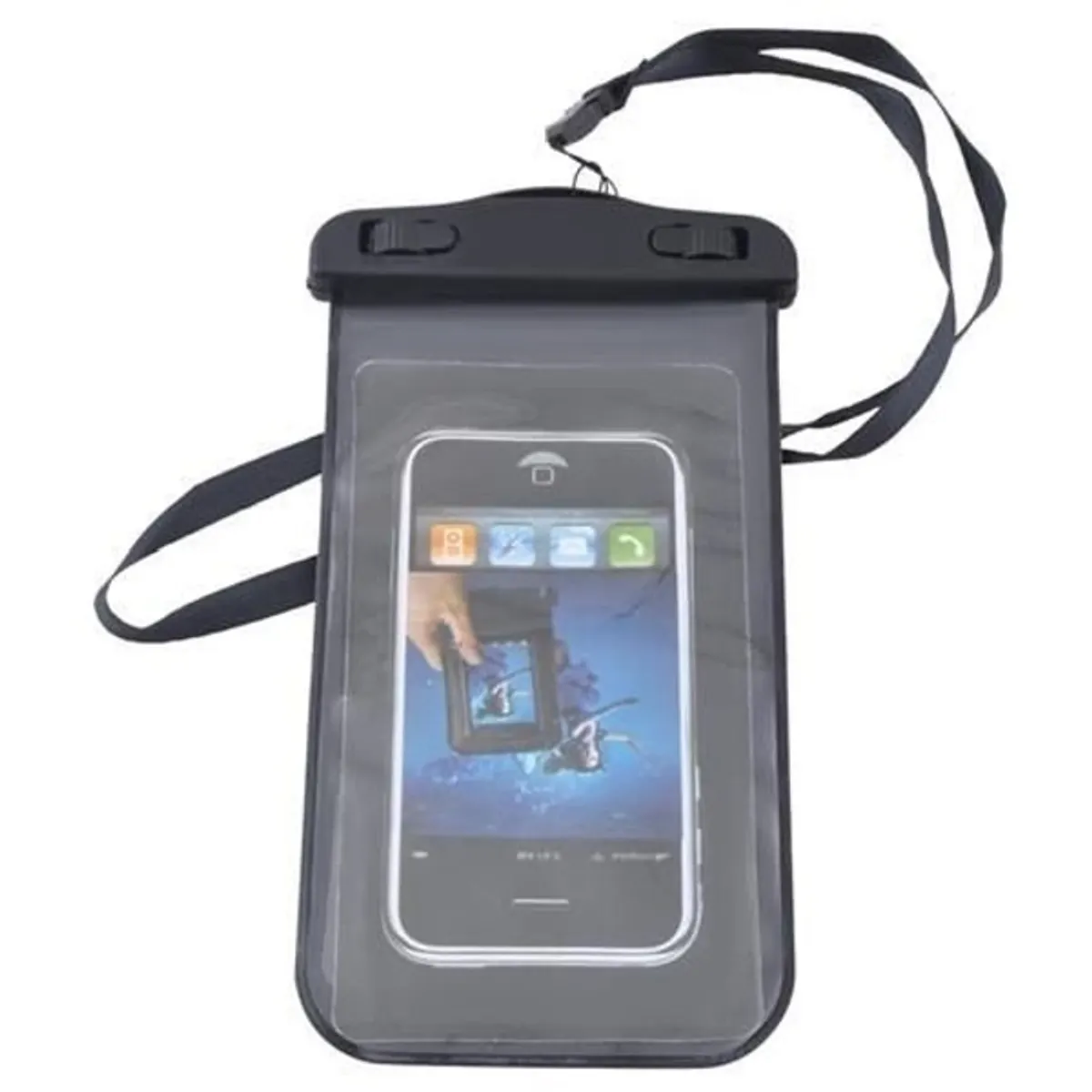 Malatec vízálló fekete telefontok #4