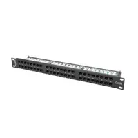 Lanberg PPU5-1048-B 19" 1U 48port Cat.5e UTP árnyékolatlan fekete patch panel #3