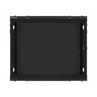 Lanberg WF01-6409-00B 19" 9U SZÉL:600mm MÉLY:450mm MAG:512mm lapraszerelt fémajtós fekete fali rack szekrény #10