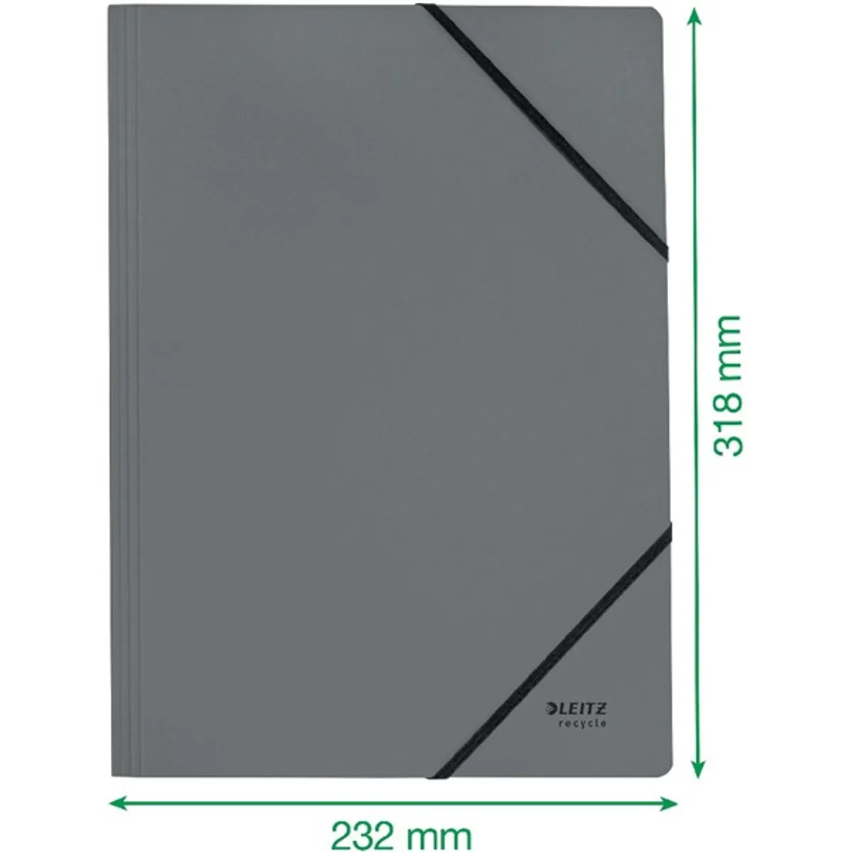 Leitz Recycle A4 karton zöld gumis mappa #6