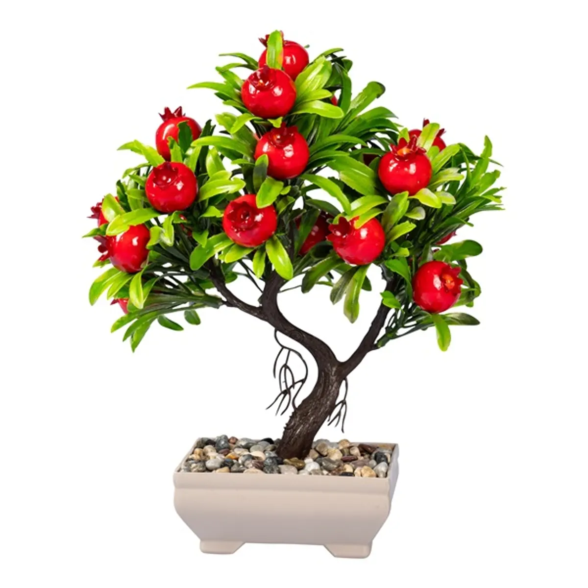 IRIS E5698 gránátalma dekoráció művirággal cserépben 18x24cm #1