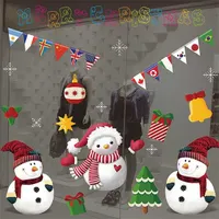 Iris Hóember mintás/35x50cm páraálló karácsonyi ablakdísz