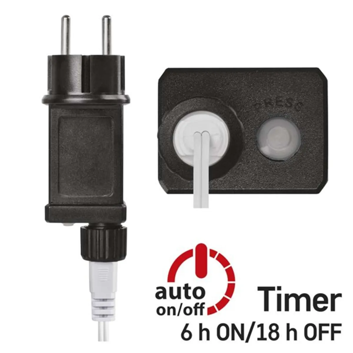 Emos D5AC01 4m/40LED/kül-beltéri/időzítős/hideg fehér/golyók LED fényfüzér #5