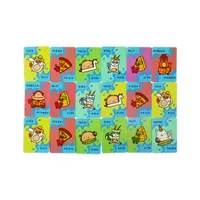 Vízálló cica, pizza, taco, gida, sajt kártyajáték #3