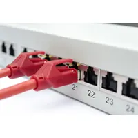 DIGITUS 19" 1U 24port Cat.6A kompakt szürke árnyékolt Patch Panel #6