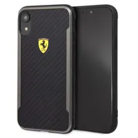 Ferrari SF Racing Shield iPhone XR fekete karbon hatású hátlap #2