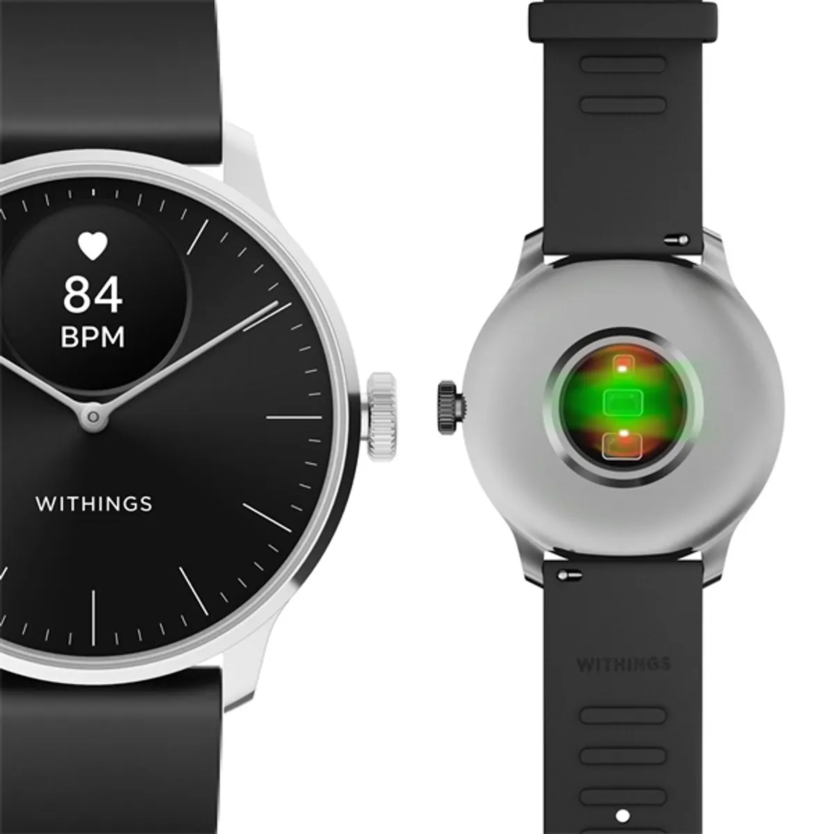 Withings HWA11-model 5 ScanWatch Light 37mm fekete okosóra #4