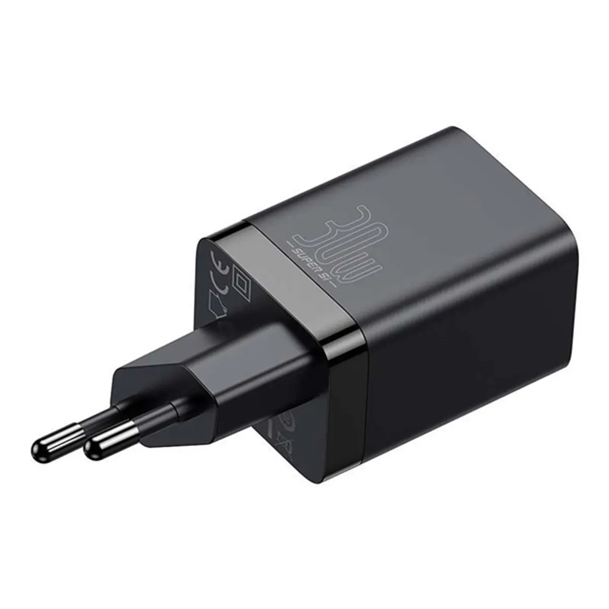 Baseus CCSUPP-E01 Super Si Pro 30W USB/USB C fekete gyorstöltő #1