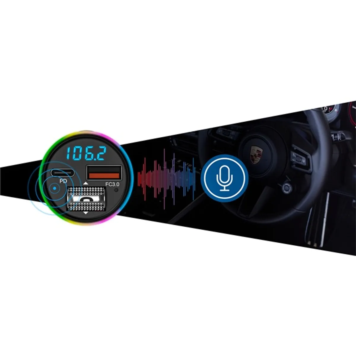 Navitel BHF07 MAX BT kéz nélküli FM transzmitter #6