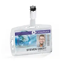 Durable ENCLOSED csipesszel 1 kártyához biztonságikártya tartó #3