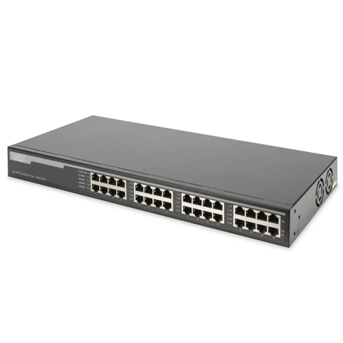 DIGITUS 10G Ethernet 16 port PoE+ 802.3at 250W tápfeladó #1