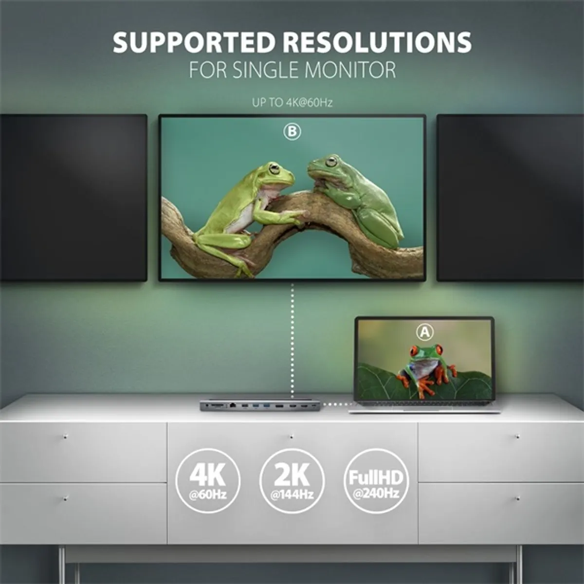 Axagon HMC-4KX3 11in1 ezüst Type C USB HUB #3