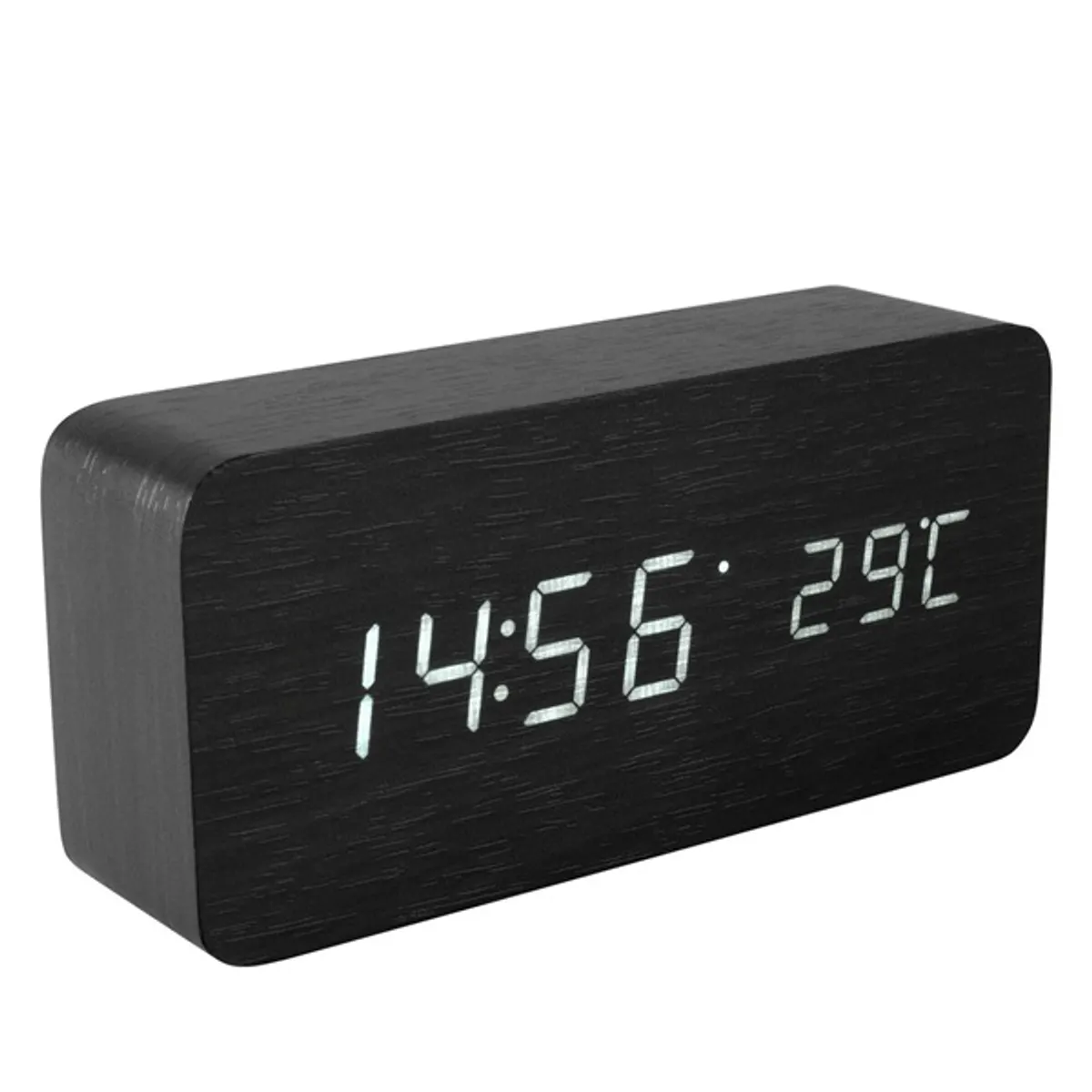 Home OC 04 fekete fa digitális ébresztőóra #1