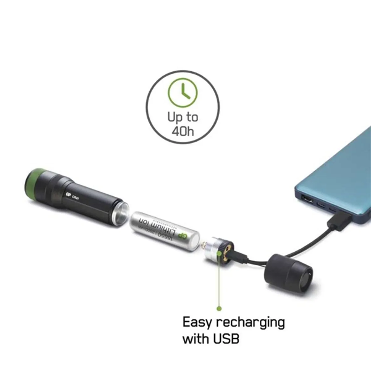 GP P8511  CR41 tölthető LED lámpa #6