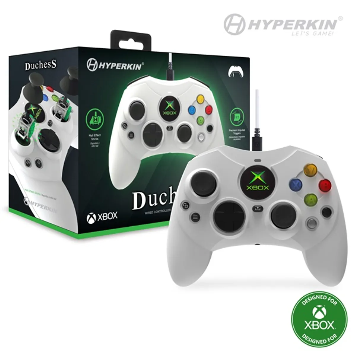 Hyperkin M01618-WH Duchess Xbox Series|One/Windows 11|10 Xbox liszenszelt vezetékes fehér kontroller #4