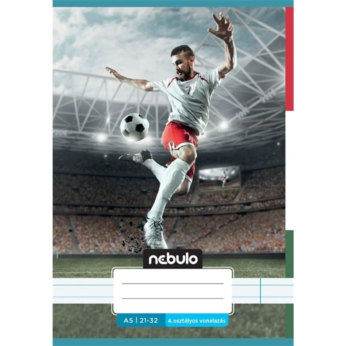 Nebulo Vagány minták I.  A5 4. osztályos 21-32 tűzött vonalas füzet #5