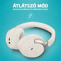 LAMAX HighComfort2 ANC aktív zajszűrős Bluetooth fehér fejhallgató #10
