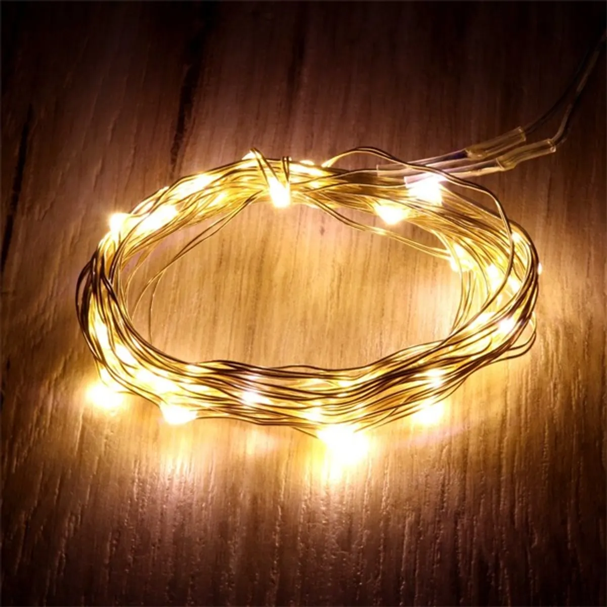 Iris Fix fényű 3m/meleg fehér/30db LED-es fényfüzér, fénydekoráció #1