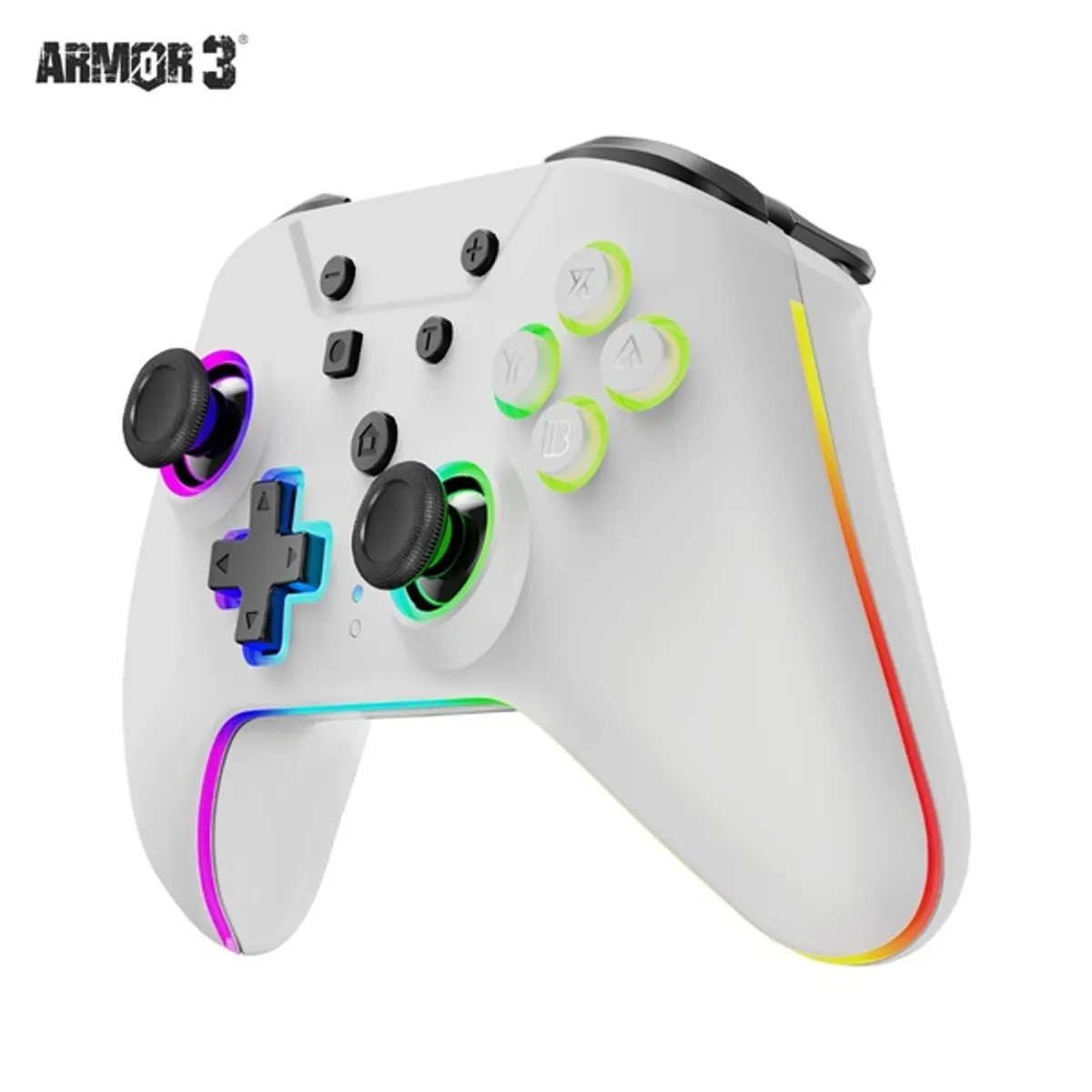 Armor3 M07619-WHHE NuRival Nintendo Switch/OLED vezeték nélküli Hall Effect Stick fehér kontroller #3