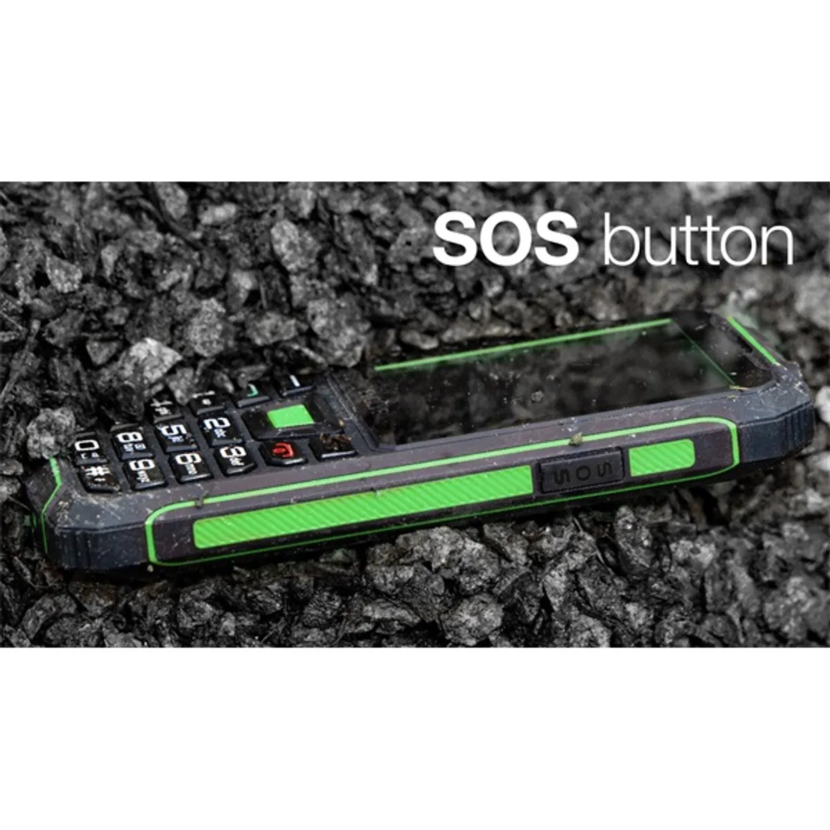 EVOLVEO Strongphone W4 2,8" DualSIM fekete/zöld mobiltelefon #10