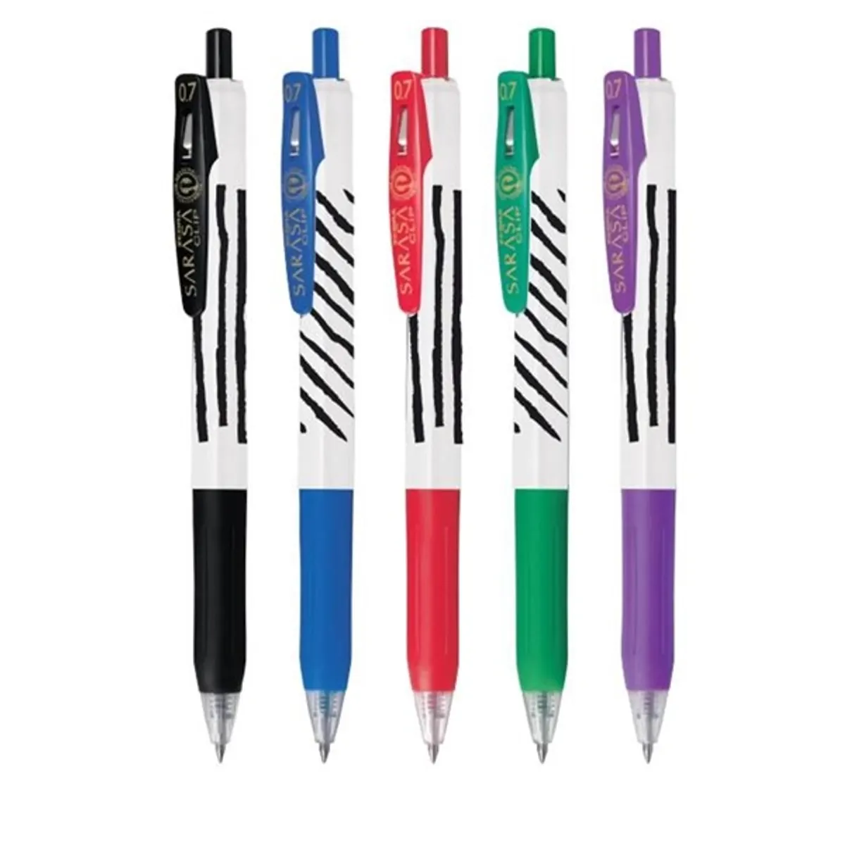 Zebra Sarasa Clip 0,7 Zebra Stripes 5pcs zselés toll #2