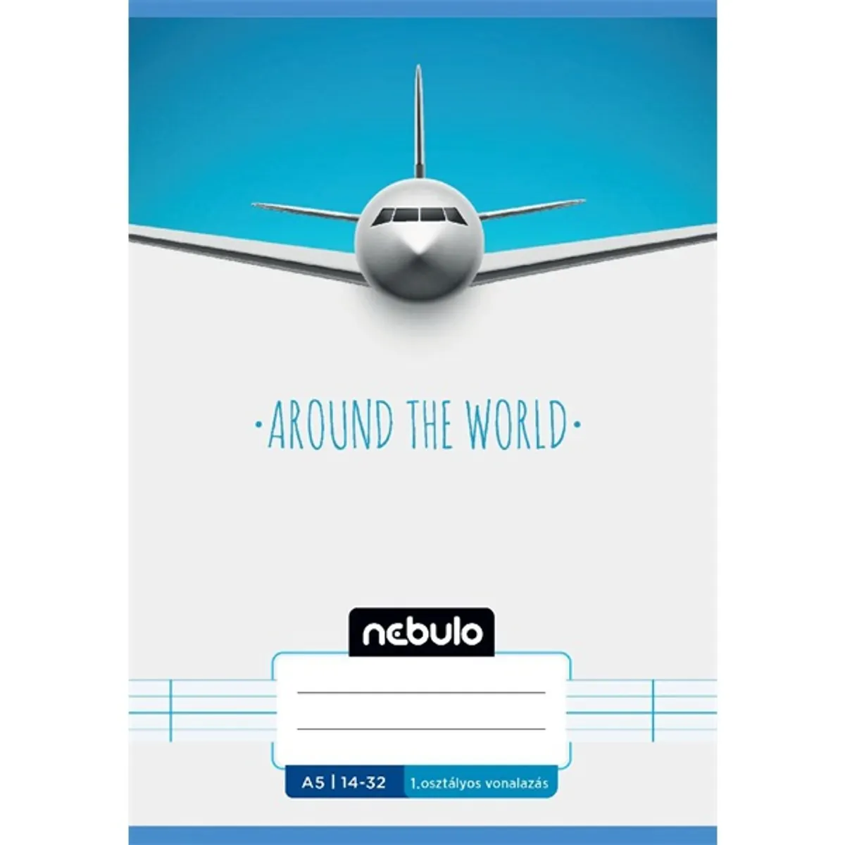 Nebulo Vagány minták A5 1. osztályos 14-32 tűzött vonalas füzet #5