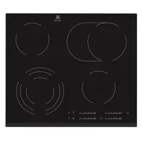 Electrolux EHF6547FXK fekete, beépíthető, elektromos üvegkerámia, főzőzóna: 4, beépíthető méret: 56cm, főzőlap #1