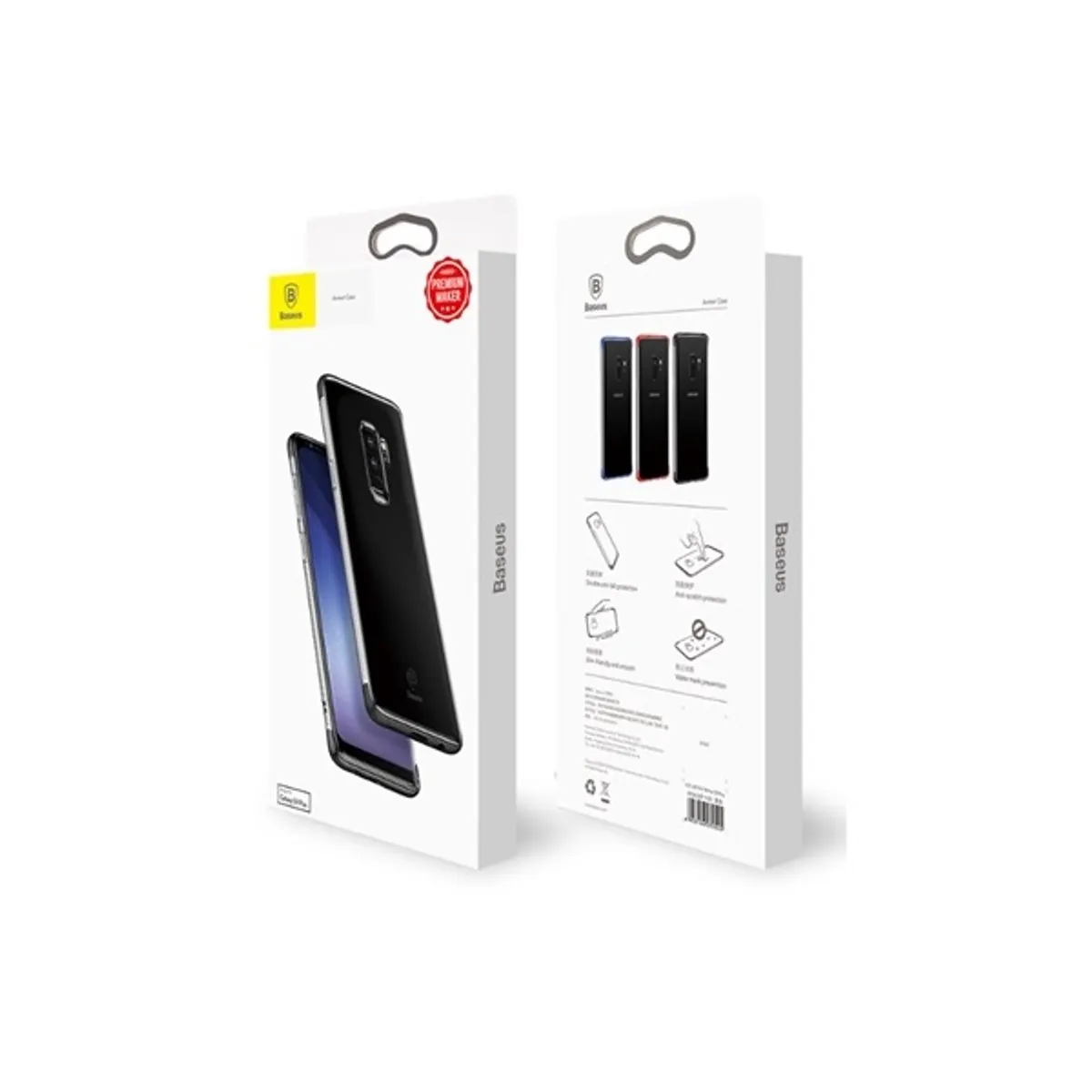 Baseus Armor Samsung S9 piros TPU tok #1