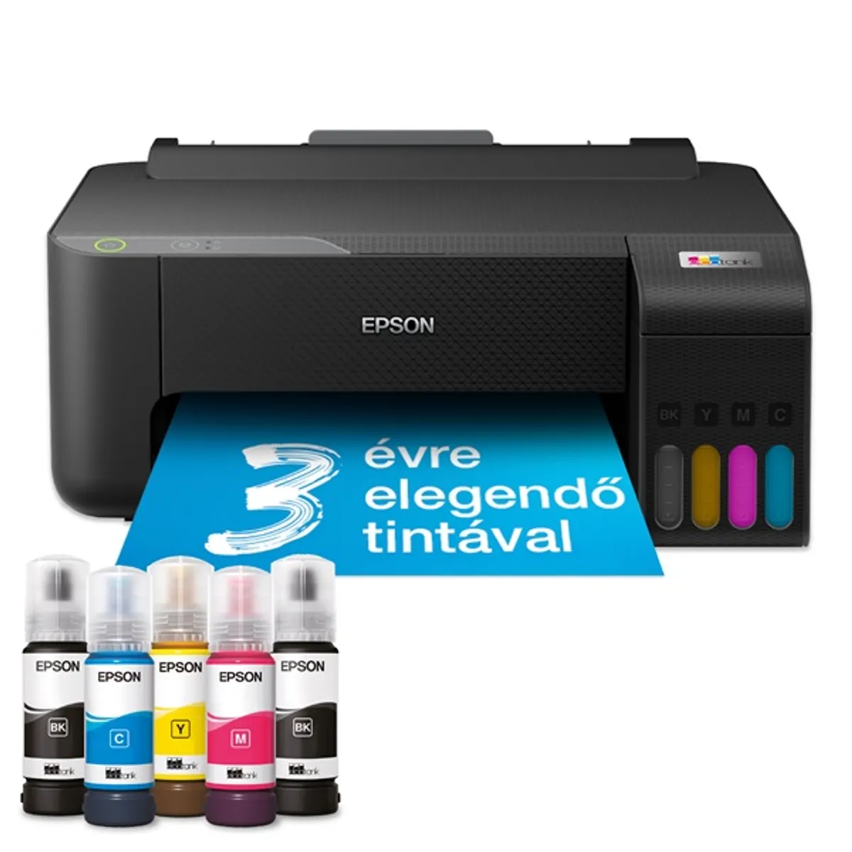 Epson EcoTank L1230 színes nyomtató USB, 8100/6500 oldal tinta a dobozban #1