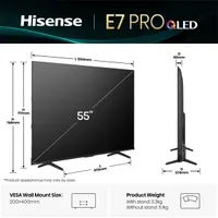 Hisense 55" 55E7QPRO 4K UHD Smart Gamer QLED TV #6