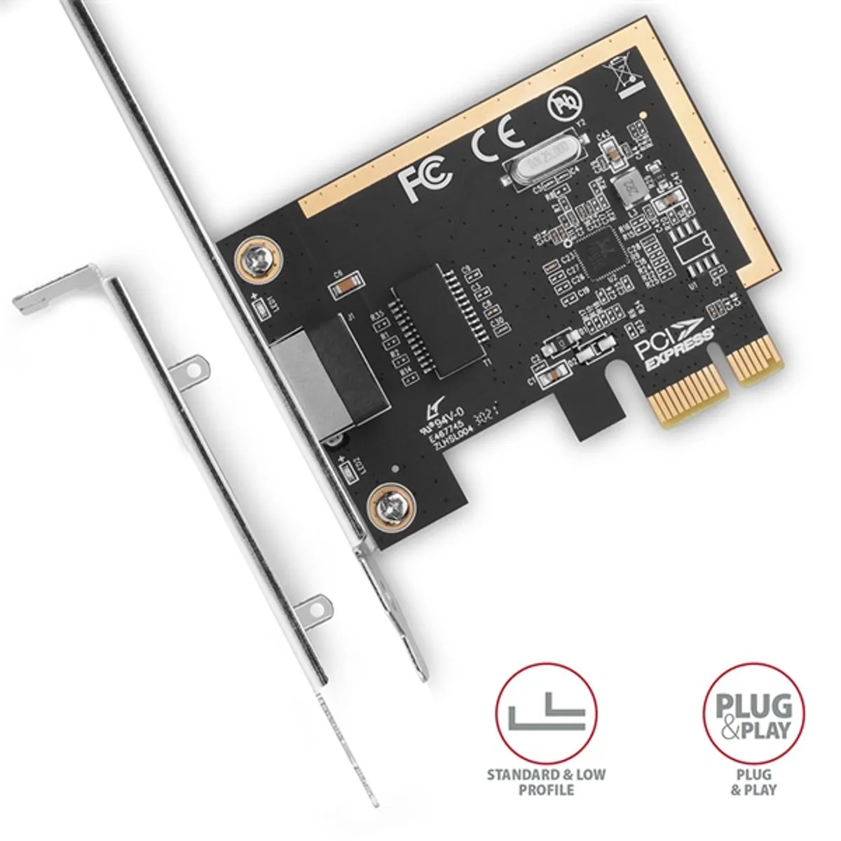 Axagon PCEE-GRF Gigabit Ethernet 1 sávos PCI-Express kártya #3