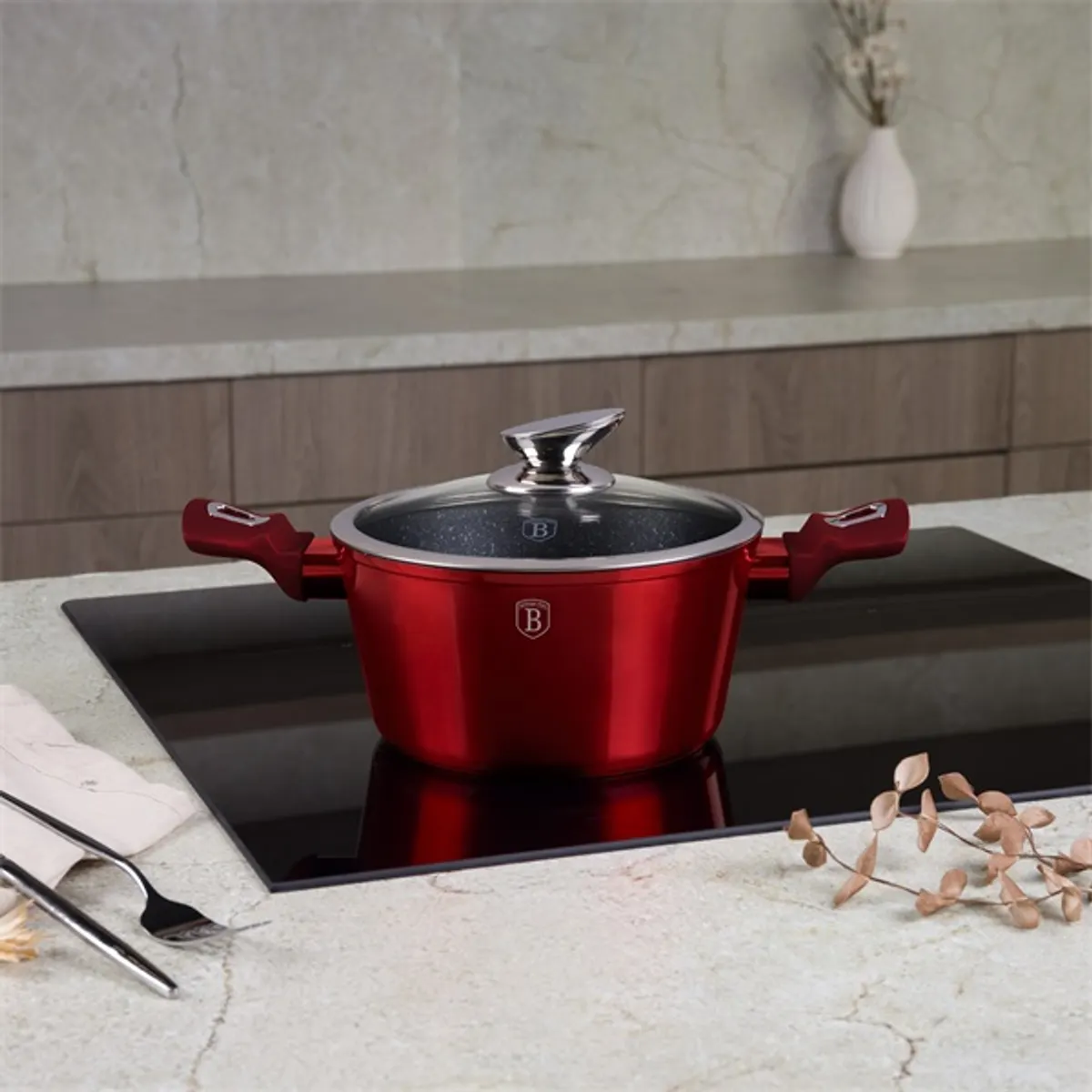 Blaumann BL-3985 Burgundy Collection 2,5L 20 cm lábas fedővel #9