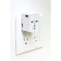 Kikkerland UL08-EU USB csatlakozóval kocka utazó hálózati adapter #3