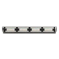 DIGITUS DN-91624U-CR 19" 1U 24port Cat.6 kompakt fekete árnyékolatlan Patch Panel #5