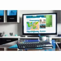 Thomson 132699 ROC3506 4 az 1-ben fekete multimédiás vezeték nélküli érintőpados LG Smart TV billentyűzet #3