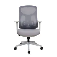 IRISOffice Avalon szürke/fekete ergonómikus, szövet-hálós irodai forgószék háttámasszal