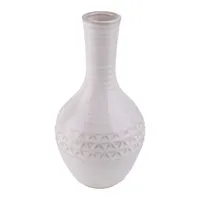 IRIS dekor kerámia váza duci fehér 11,5x22cm