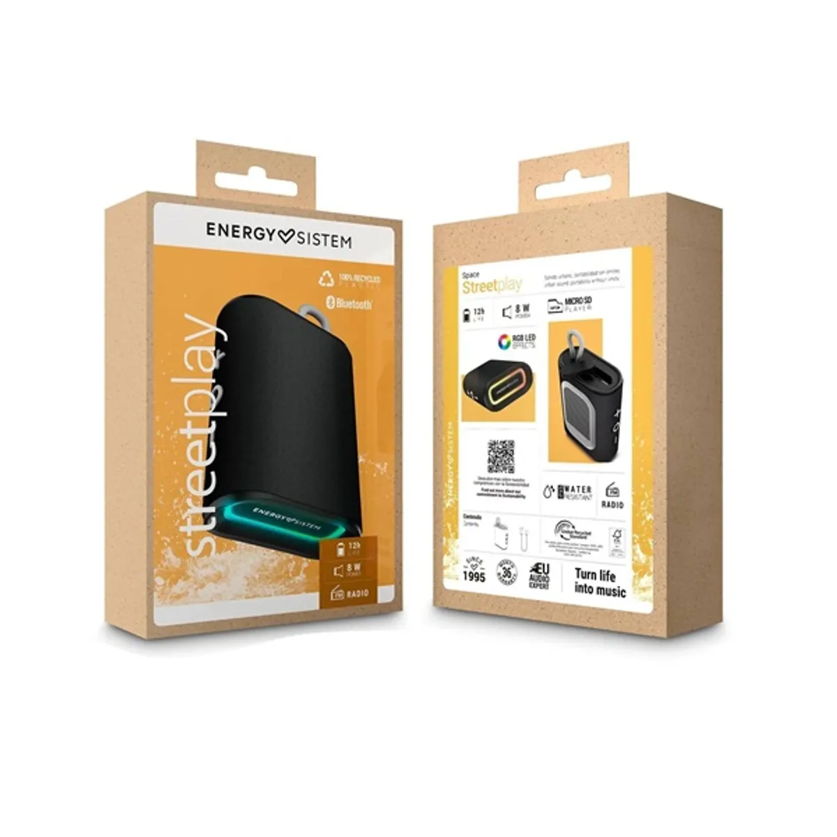 Energy Sistem EN 458813 StreetPlay fekete Bluetooth hangszóró #6