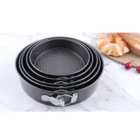 TOO KT-54-BK 3 db-os kerek szénacél tortaforma készlet, 18/20/22/ cm #1