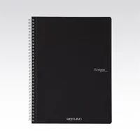 Fabriano Ecoqua A4 70lapos fekete kockás spirálfüzet