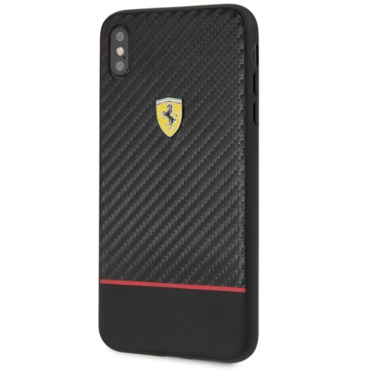 Ferrari On-Ttrack Racing iPhone XS MAX karbon karbon/gumi hátlap #1