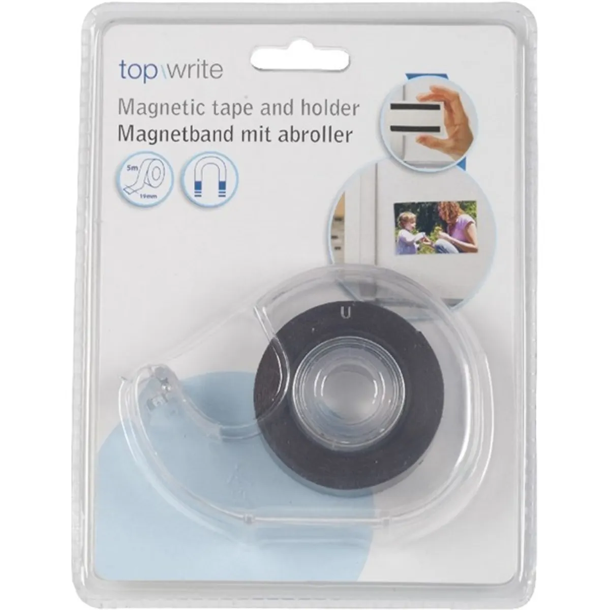 Topwrite 5mx19mm tartóval mágnesszalag #1