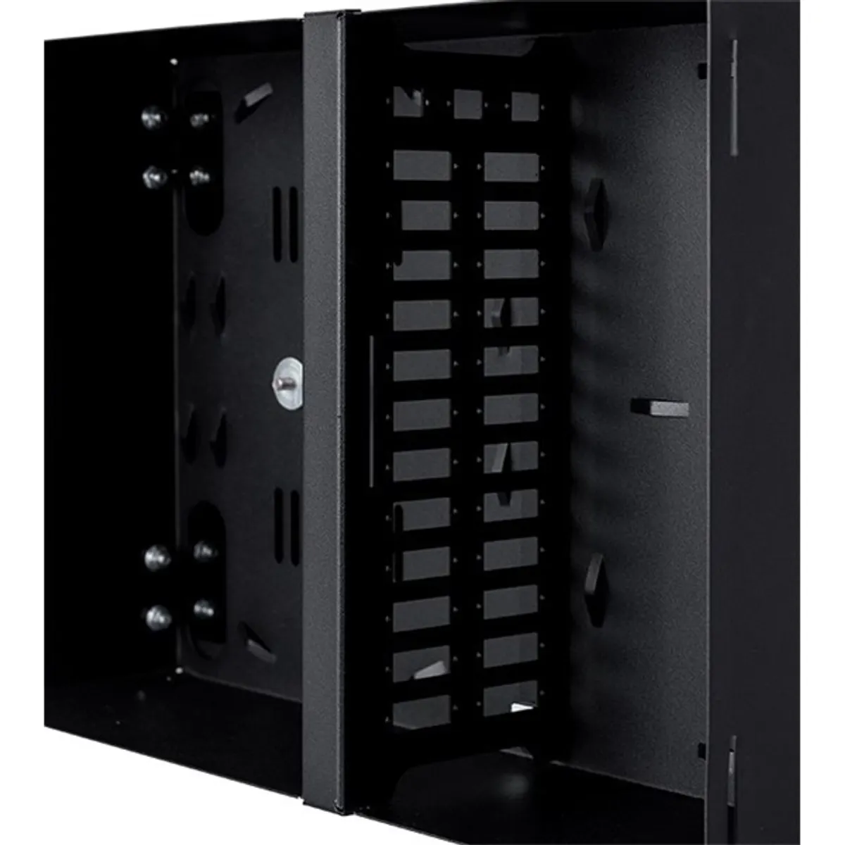 Stalflex PN2K-24D-3S-B fekete 2 kamrás falra szerelhető üres optikai elosztódoboz #4