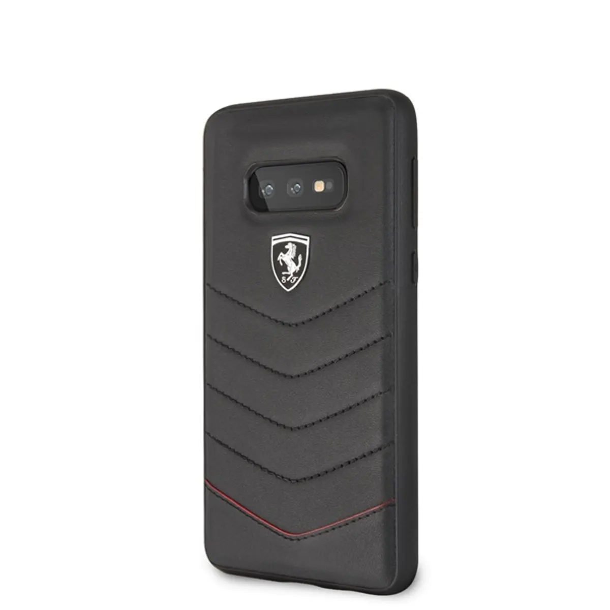 Ferrari Heritage Samsung S10 Lite tűzdelt bőr kemény fekete tok #2