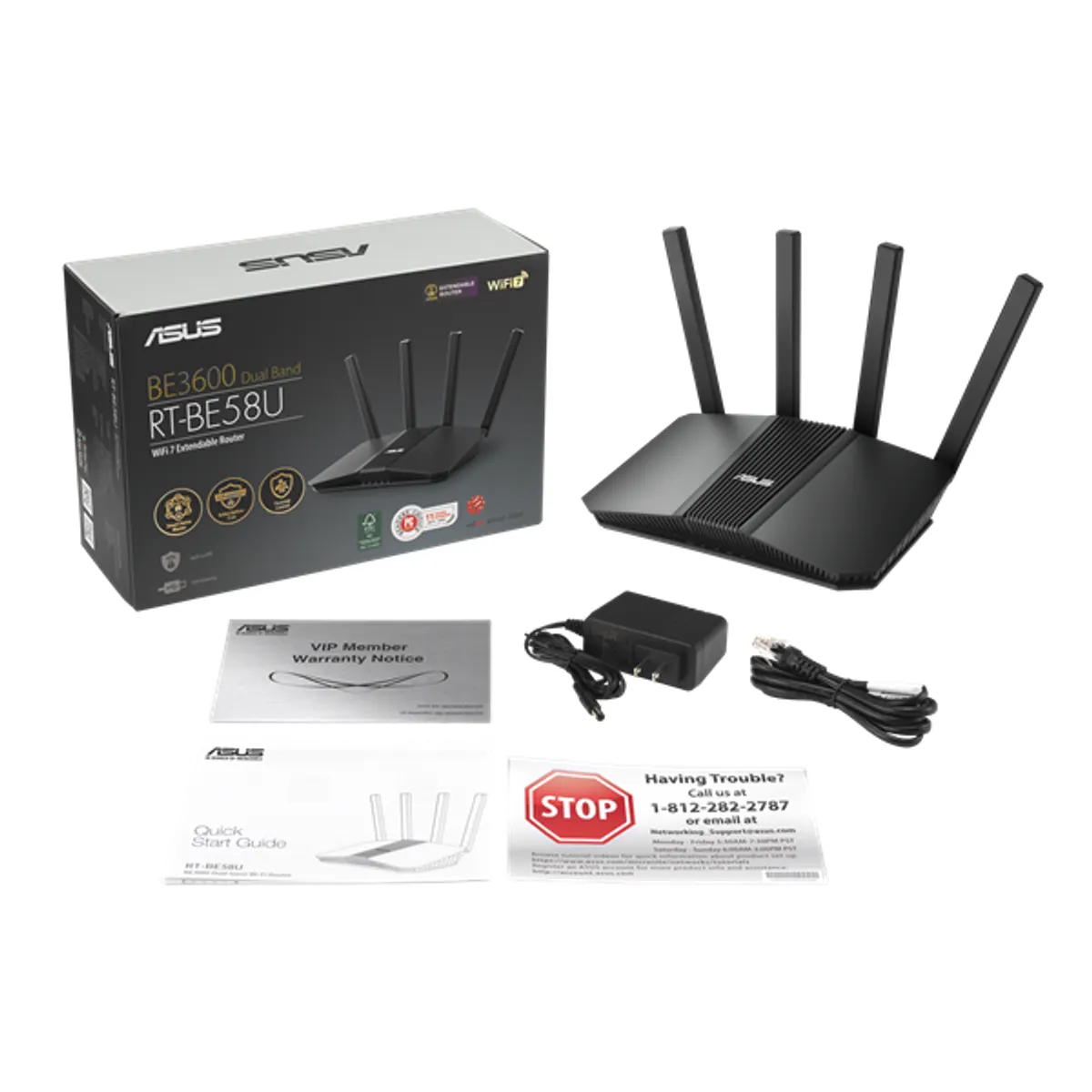 ASUS RT-BE58U 688+2882Mbps fekete vezeték nélküli router #5